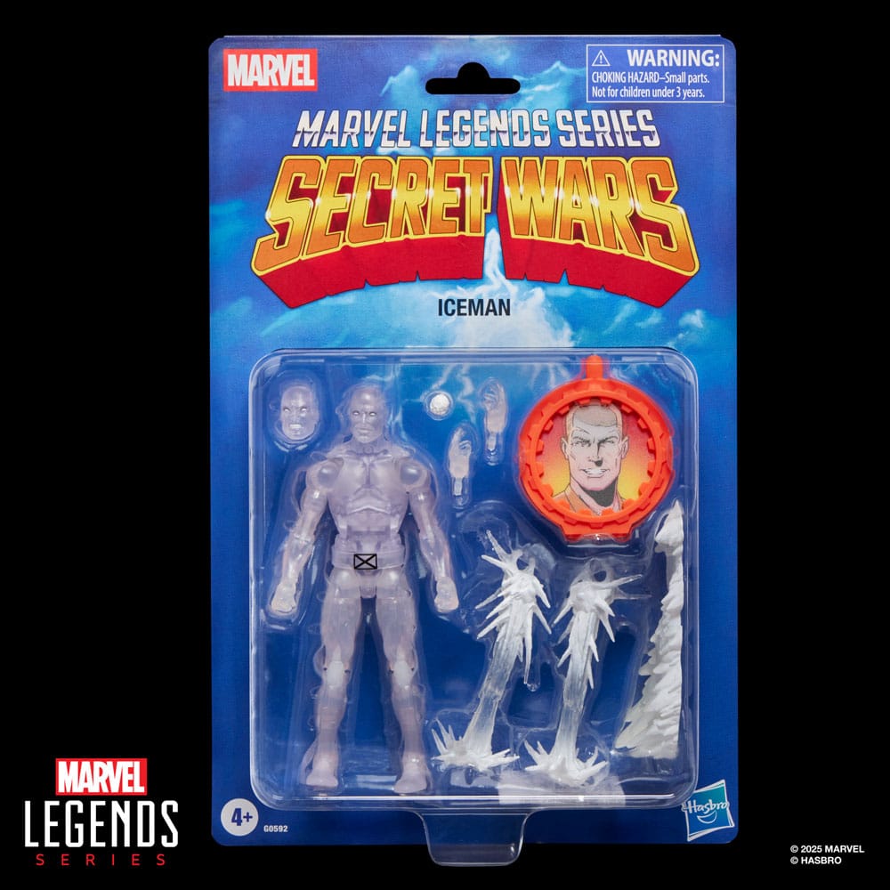 Marvel Legends Retro AF: Secret Wars - Iceman 15cm Person, Gesicht, Kopf