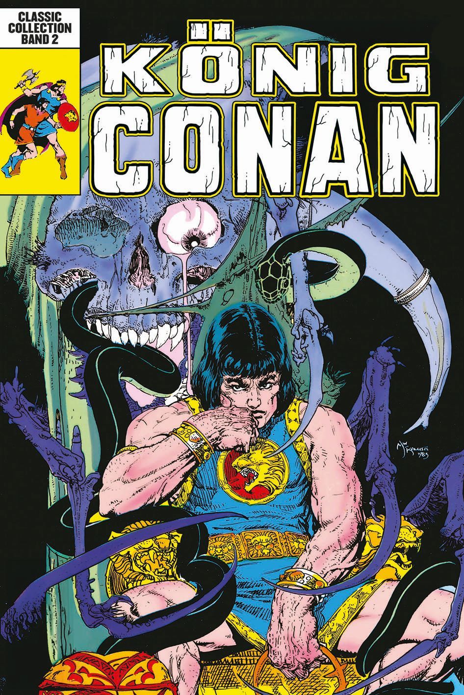 Comic, Conan, Barbarian, Schwert, Kunst