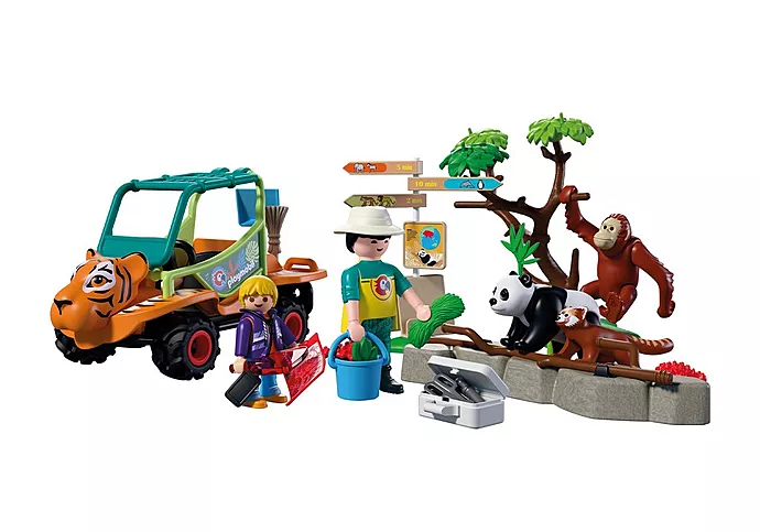 Playmobil: Animals & Friends - Zoo Tierpflegermobil
