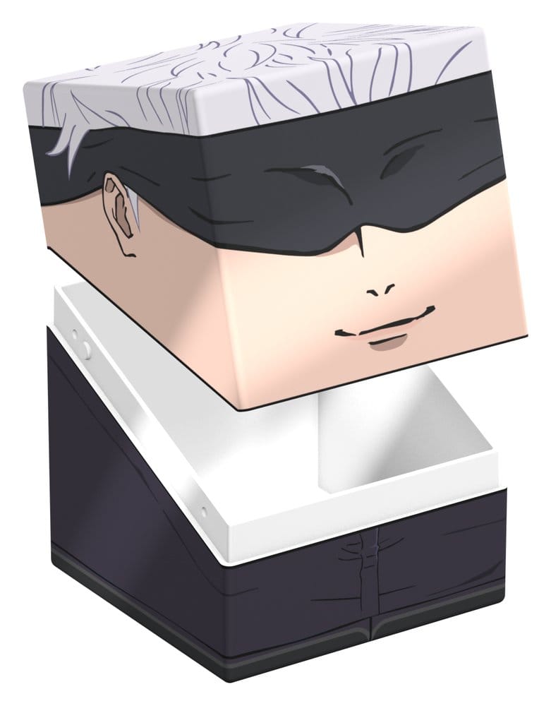 Ultimate Guard: Deckbox Squaroes Jujutsu Kaisen - Gojo (JJK007) Kopfschutz, Schrankbox, Schwarz-weiß, Masken-Variante, Büro-Accessoire