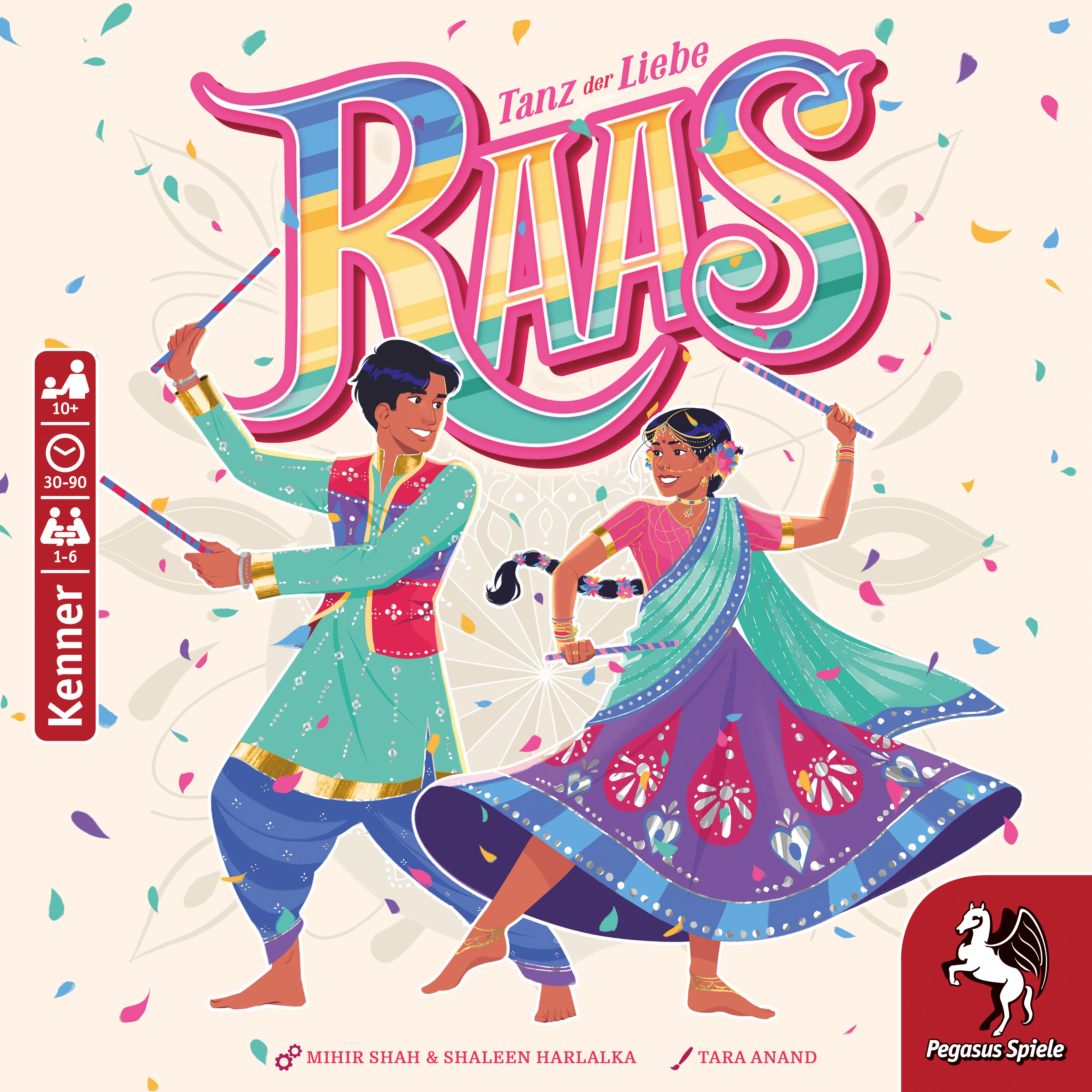 Karten-Spiel, RavāS, Tanz, Indische Kleidung, Paar-Tanz