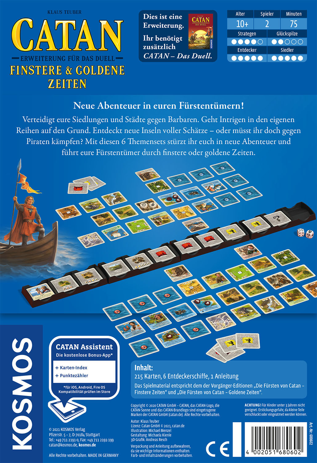 Catan: Das Duell - Finstere & Goldene Zeiten Erweiterung Catan: Das Duell - Finstere & Goldene Zeiten Erweiterung