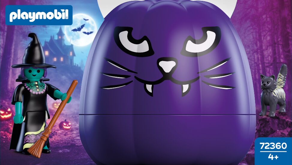 Halloween, Katze, Puppe, Witch, Set