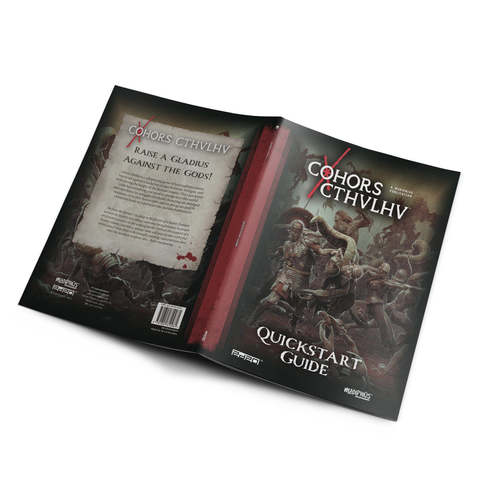 Cohors Cthulhu RPG: Quickstart Guide Buch, Veröffentlichung, Werbung, Plakat, Visitenkarte