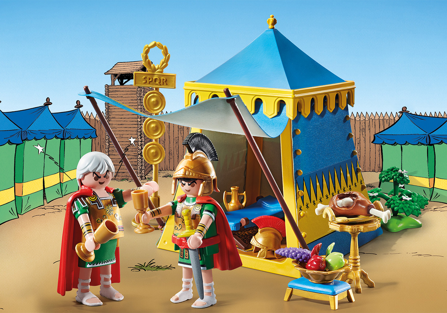 Playmobil: Asterix - Anführerzelt mit Generälen Playmobil: Asterix - Anführerzelt mit Generälen