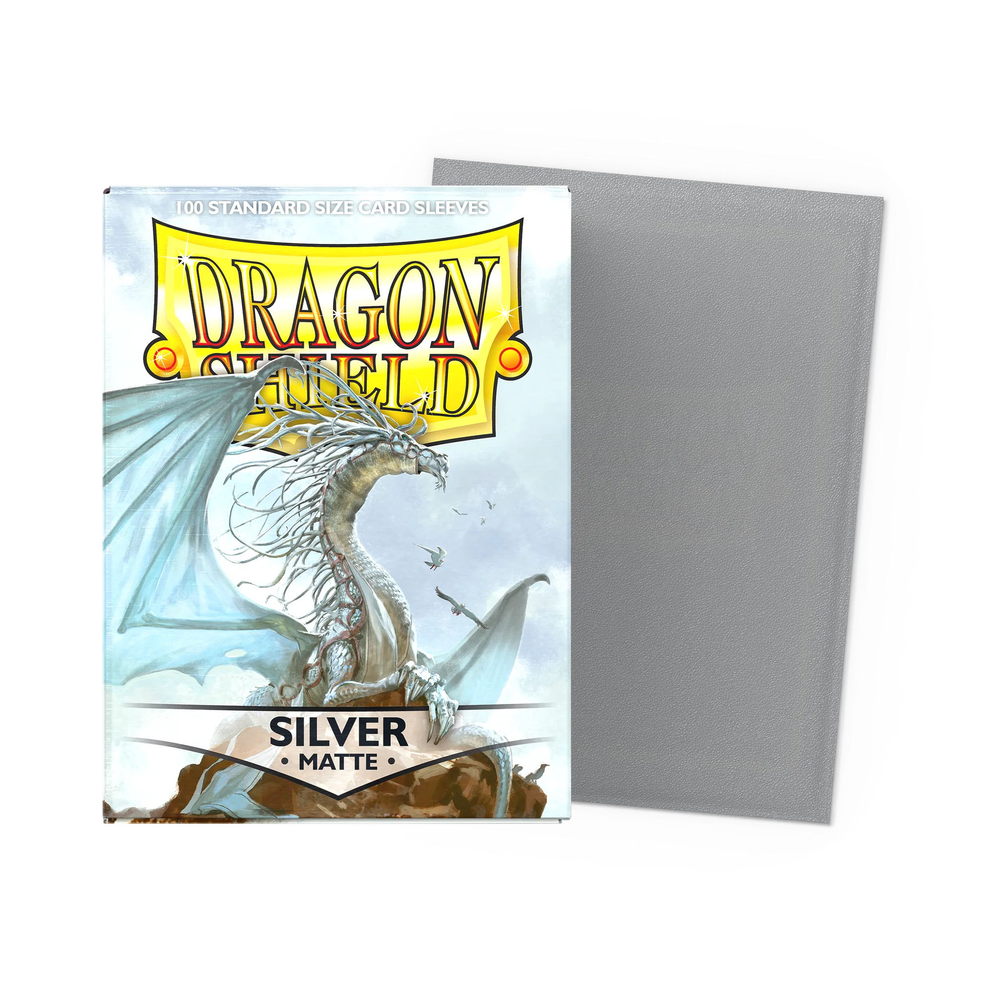Dragon Shield, Silber, Matt, Kartenhülle, Drache