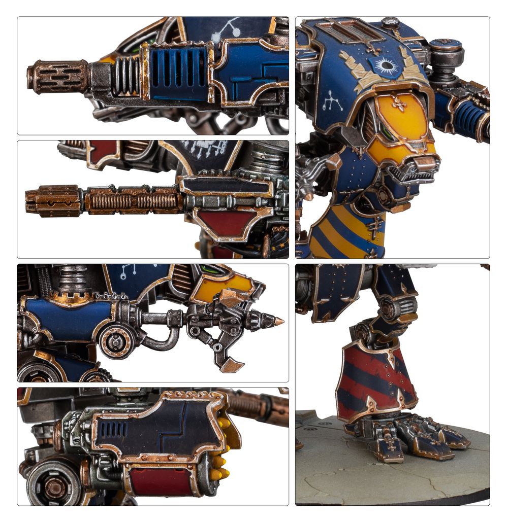 Legions Imperialis: Warhound Titans with Ursus Claws and Melta Lances