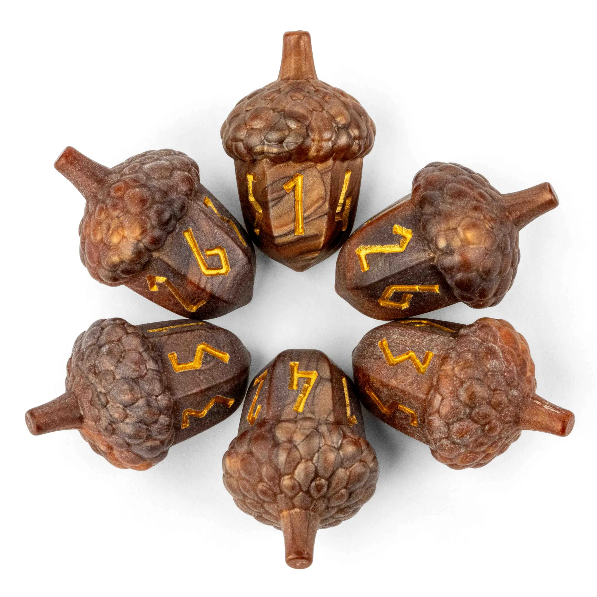 Eichel, Eichelholz, Holzacorn, braune Eichel, Acorn Holz