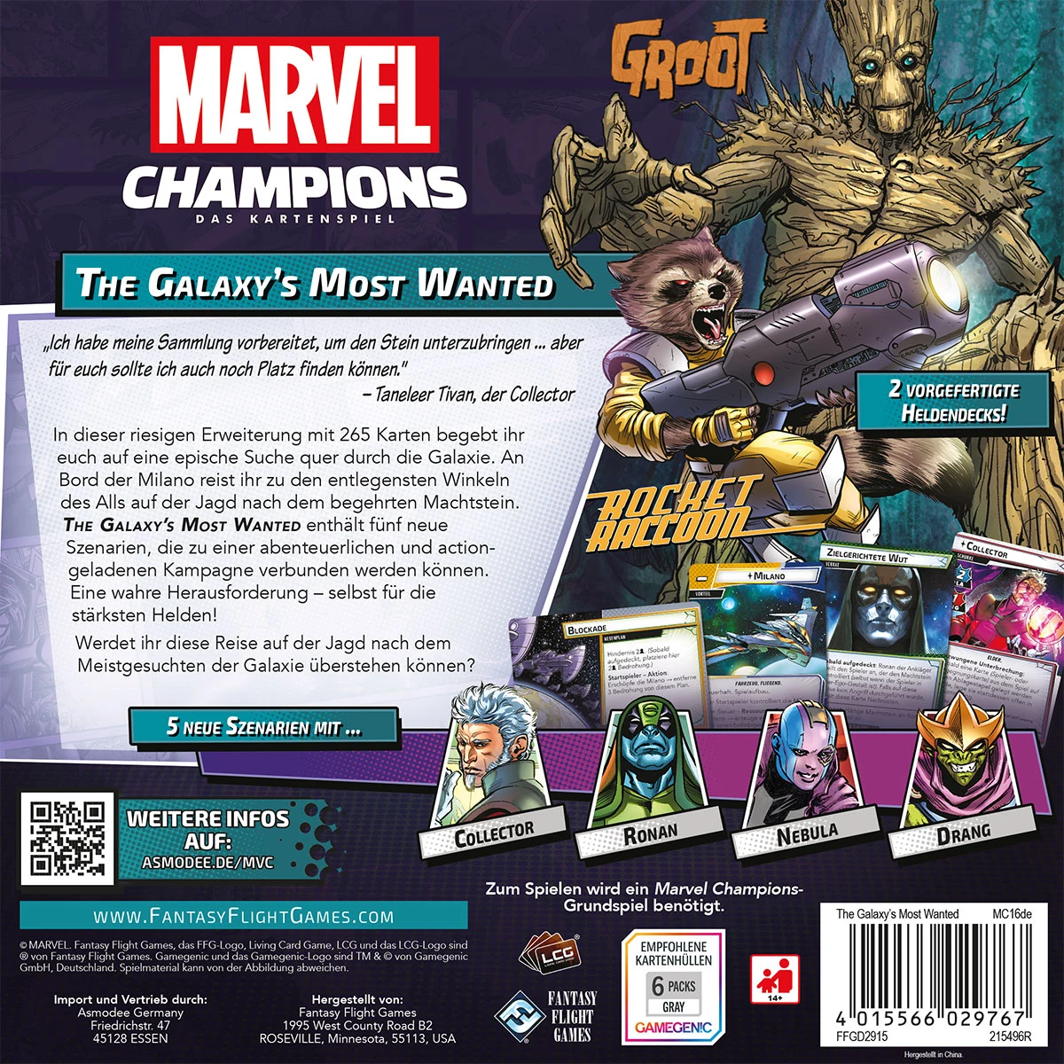 Marvel Champions LCG dt.: Galaxy's Most Wanted Marvel Champions LCG dt.: Galaxy's Most Wanted