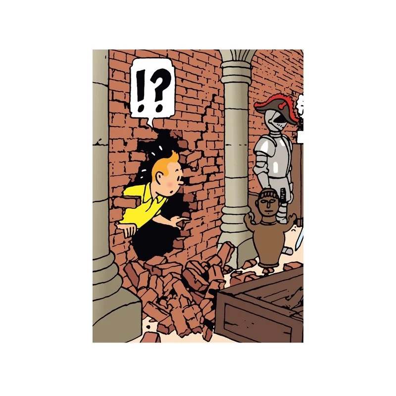 Tim & Struppi: Dokumentenhülle DIN A4 Mauerdurchbruch Tim & Struppi: Dokumentenhülle DIN A4 Mauerdurchbruch