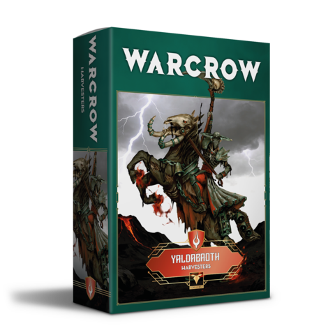 Warcrow: Yaldabaoth - Harvesters Brettspiel, Tafelspiel, Miniatur, Verpackung, Kunstwerk