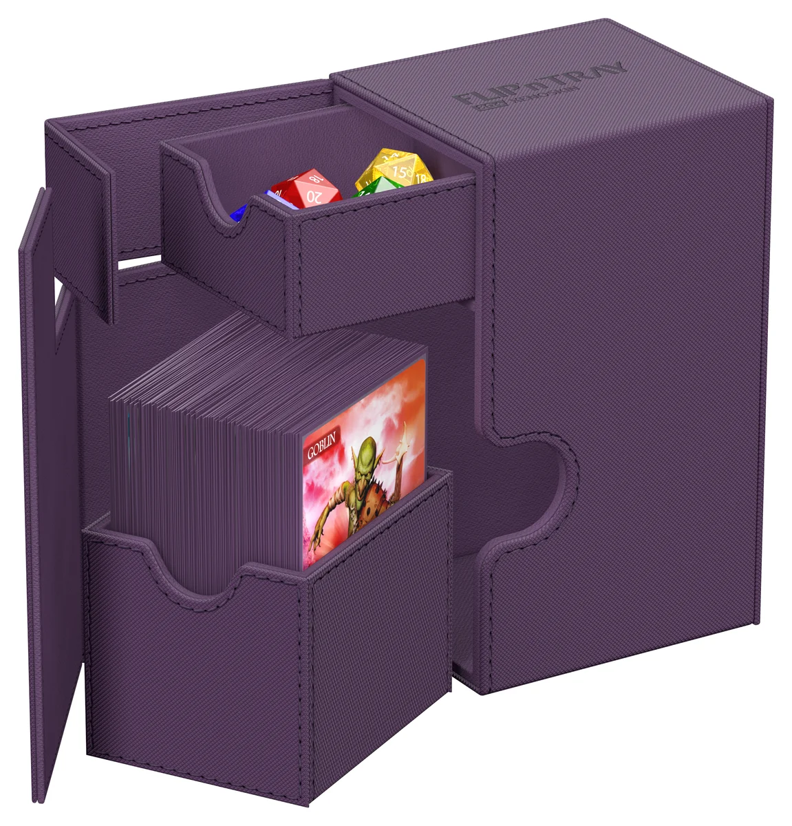 Ultimate Guard: Deckbox Flip'n'Tray 80+ Xenoskin Monolor Violett