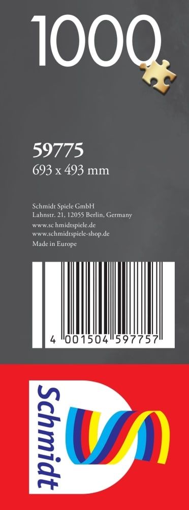 barcode, logo, grauer Hintergrund, 1000 Stück, Schmidt Spiele
