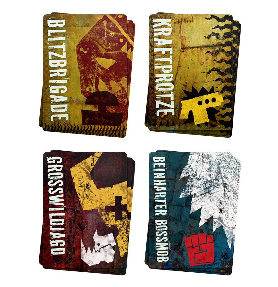 Warhammer 40K: Command Pack - Orks dt. karte, karten, brettspiel, illustration, design