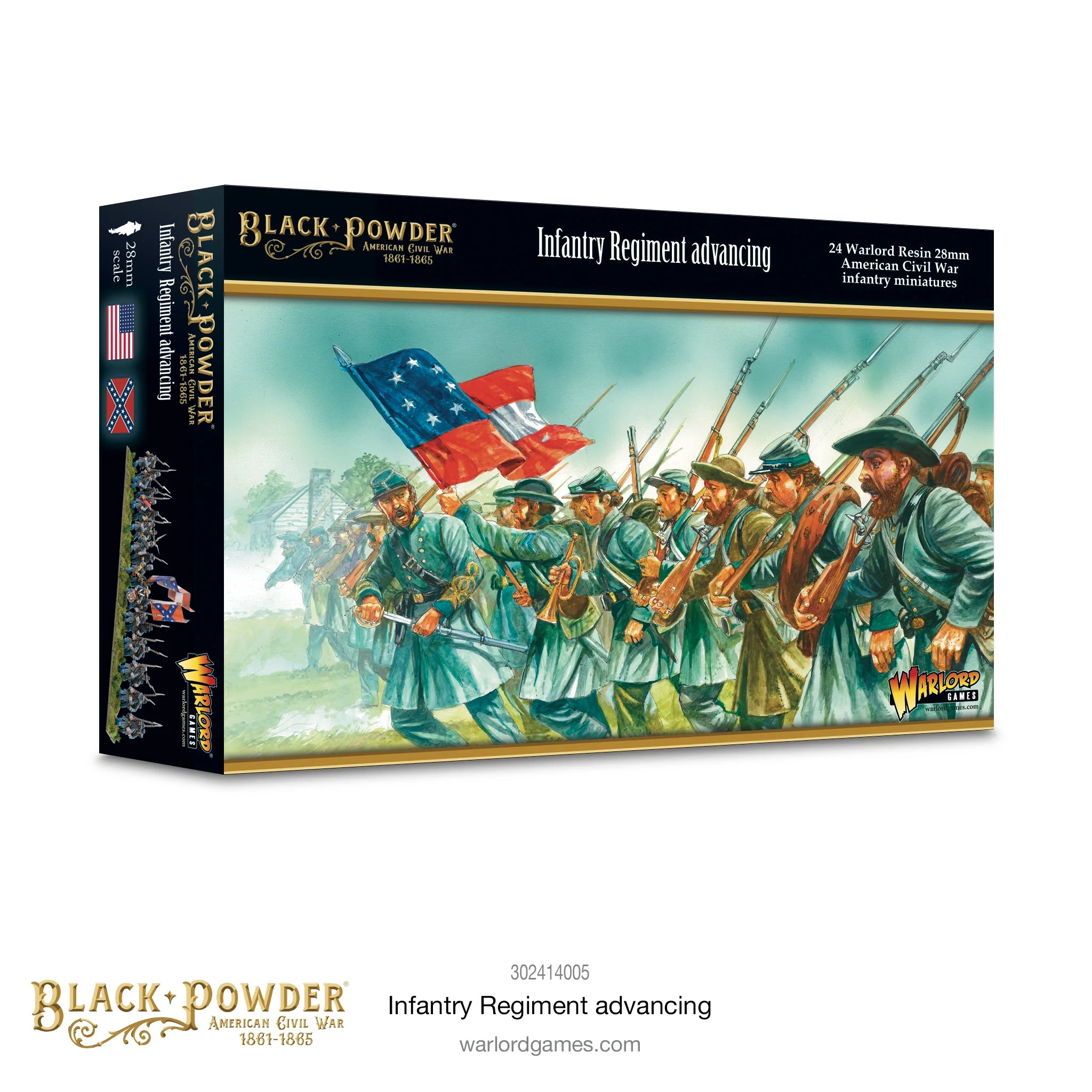Black Powder: American Civil War Infantry Regiment Advancing Black Powder: American Civil War Infantry Regiment Advancing