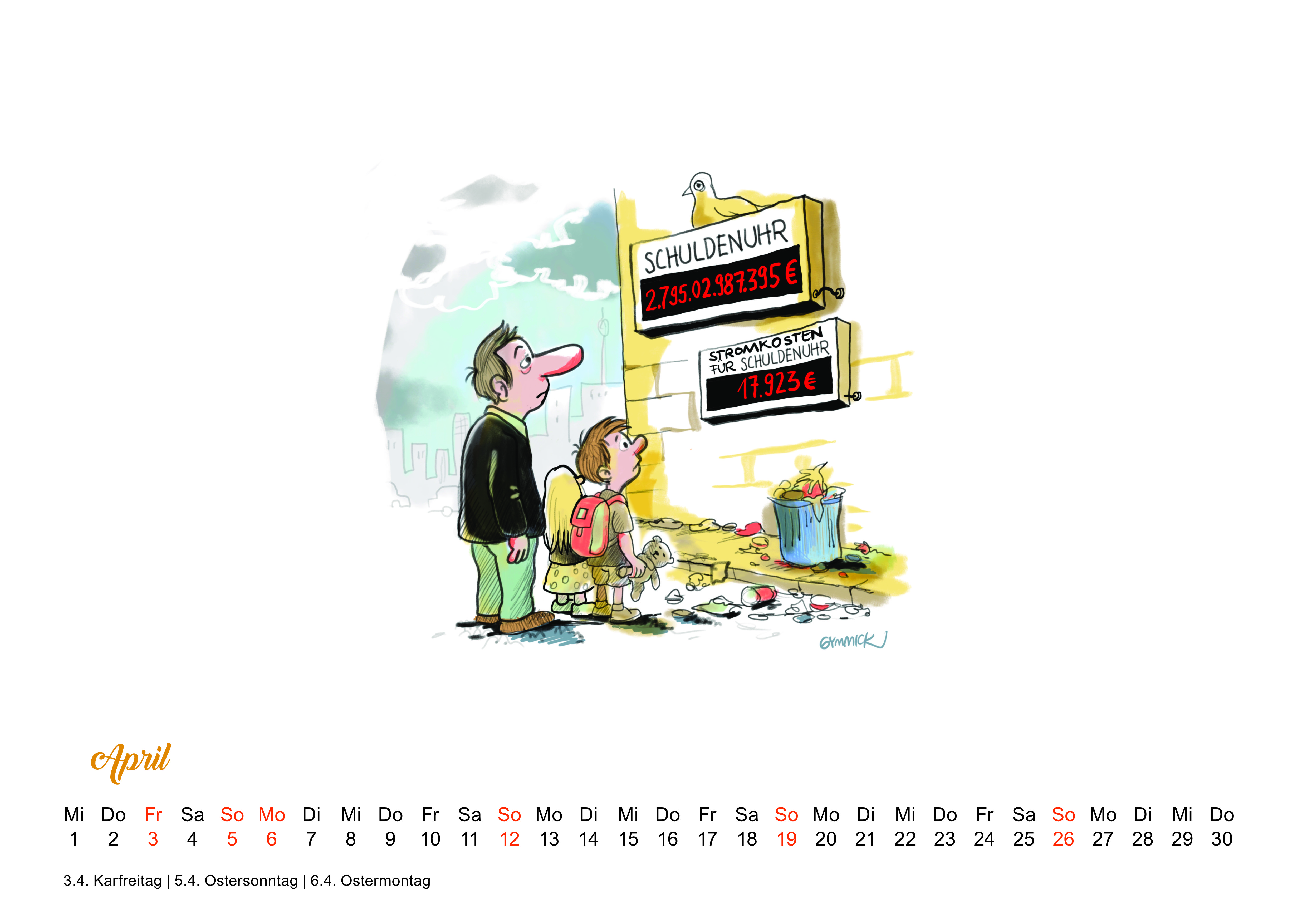 Gymmick: Kalender 2026: 13 Blatt Querformat Gymmick: Kalender 2026: 13 Blatt Querformat