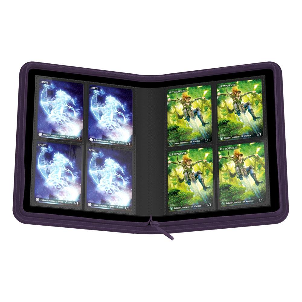 Ultimate Guard: Zipfolio Xenoskin 8-Pocket Mini Violett Kartenmappe, Kartenhalter, Trading Cards, Deckenmappe, Sammlerkarte