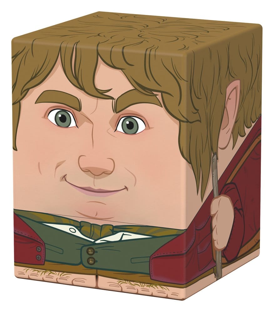 Ultimate Guard: Deckbox Squaroes Hobbit - Bilbo (HOB001) kissen, figur, portrait, holzoptik, kleider