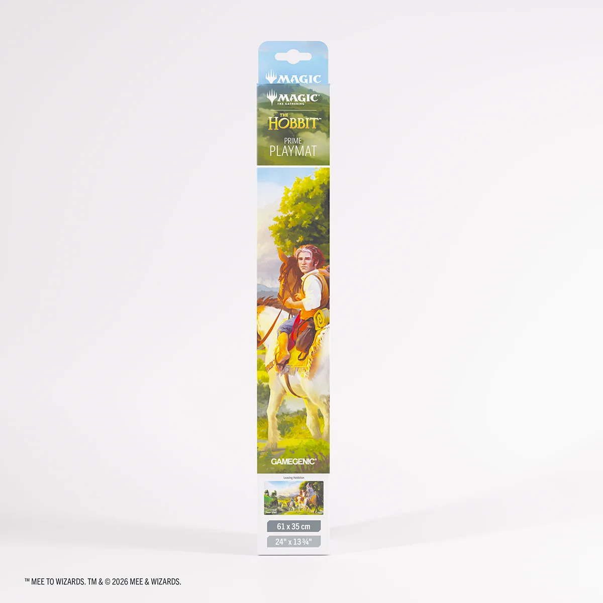 Gamegenic: Magic The Hobbit Prime Playmat - Leaving Hobbiton Plastik-Spielmatte, The Hobbit, Spielzubehör, Reiter, Illustration