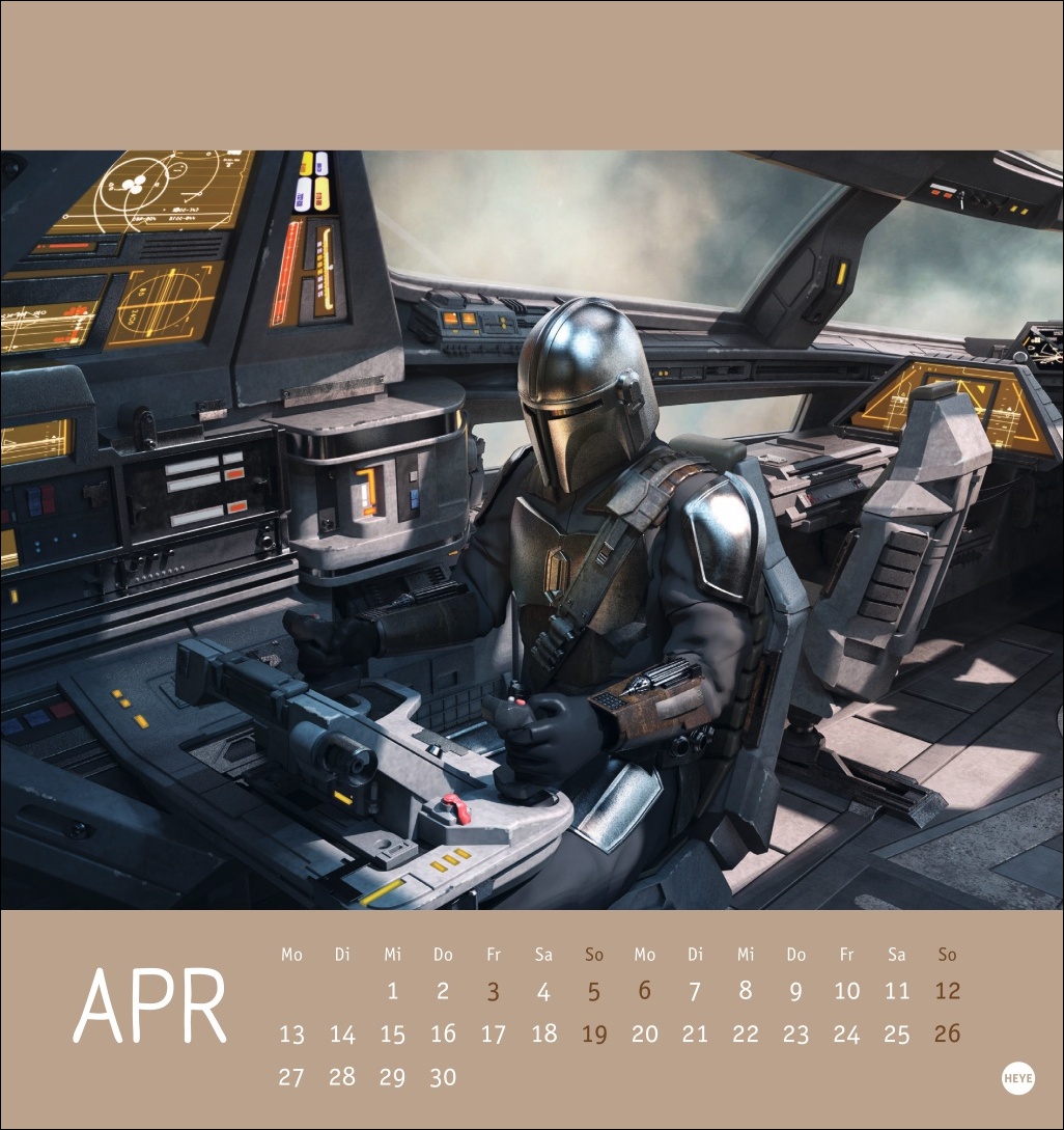 Star Wars: Mandalorian Postkartenkalender 2026