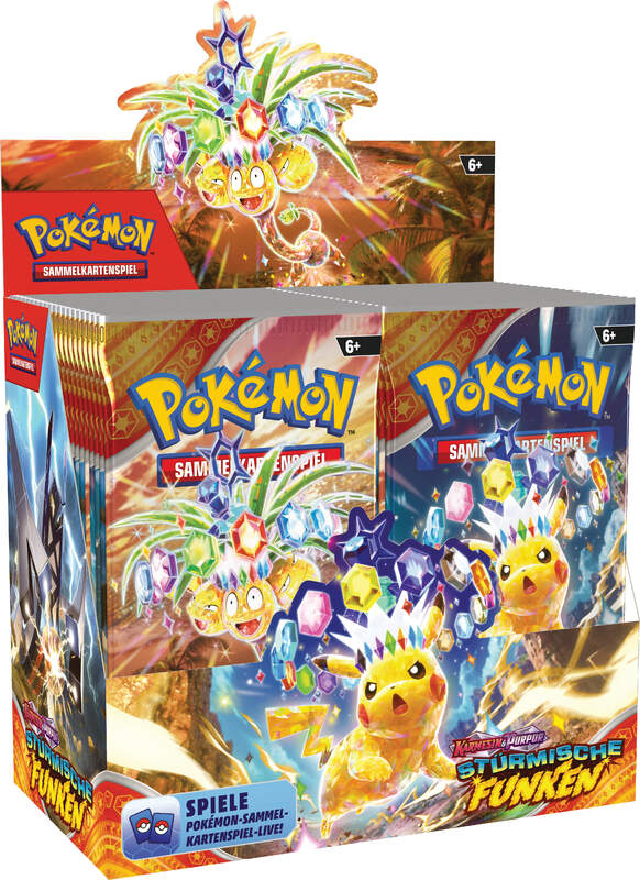 Pokémon CCG dt.: Karmesin & Purpur Stürmische Funken Booster Display (KP08)