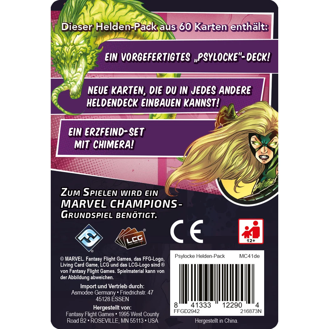 Marvel Champions LCG dt.: Psylocke Helden-Pack Marvel Champions LCG dt.: Psylocke Helden-Pack