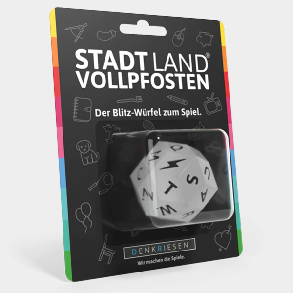 Stadt Land Vollpfosten: Blitz-Würfel zum Spiel