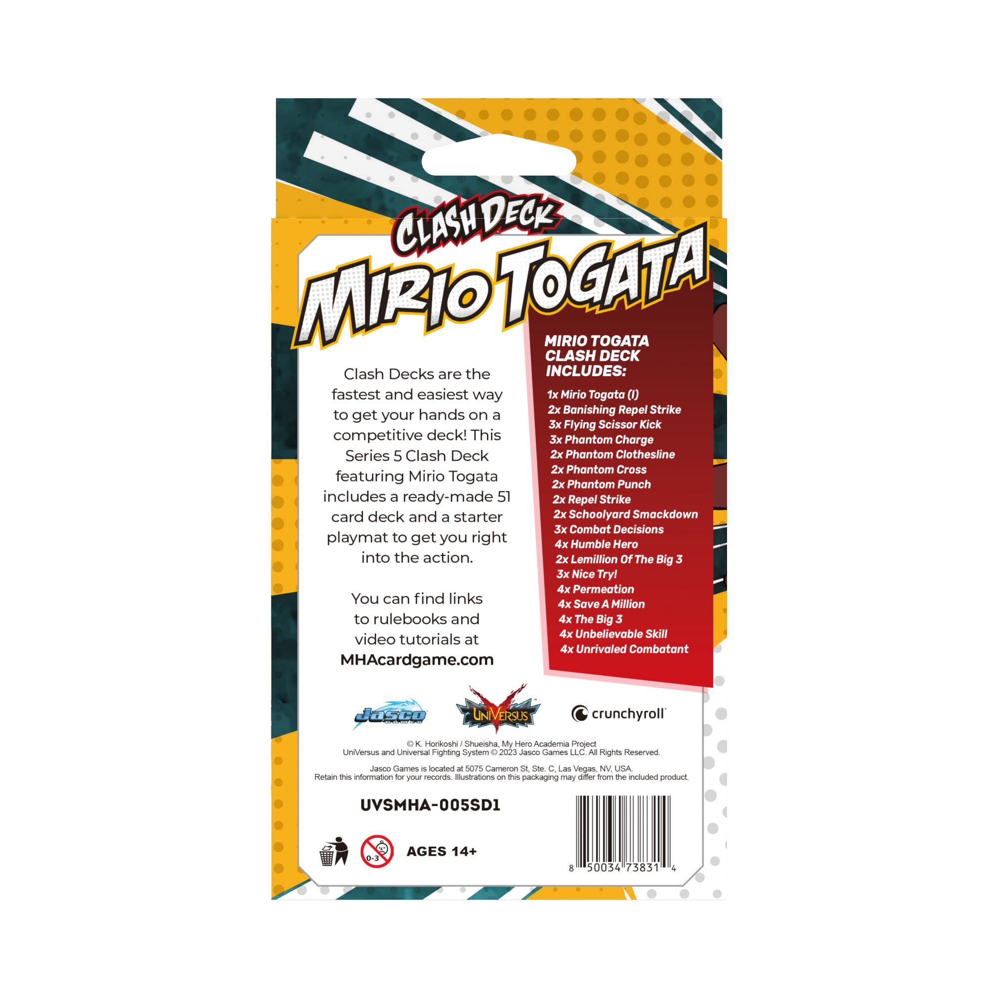 My Hero Academia CCG: Series 05 Undaunted Raid Clash Deck Mirio Togata My Hero Academia CCG: Series 05 Undaunted Raid Clash Deck Mirio Togata