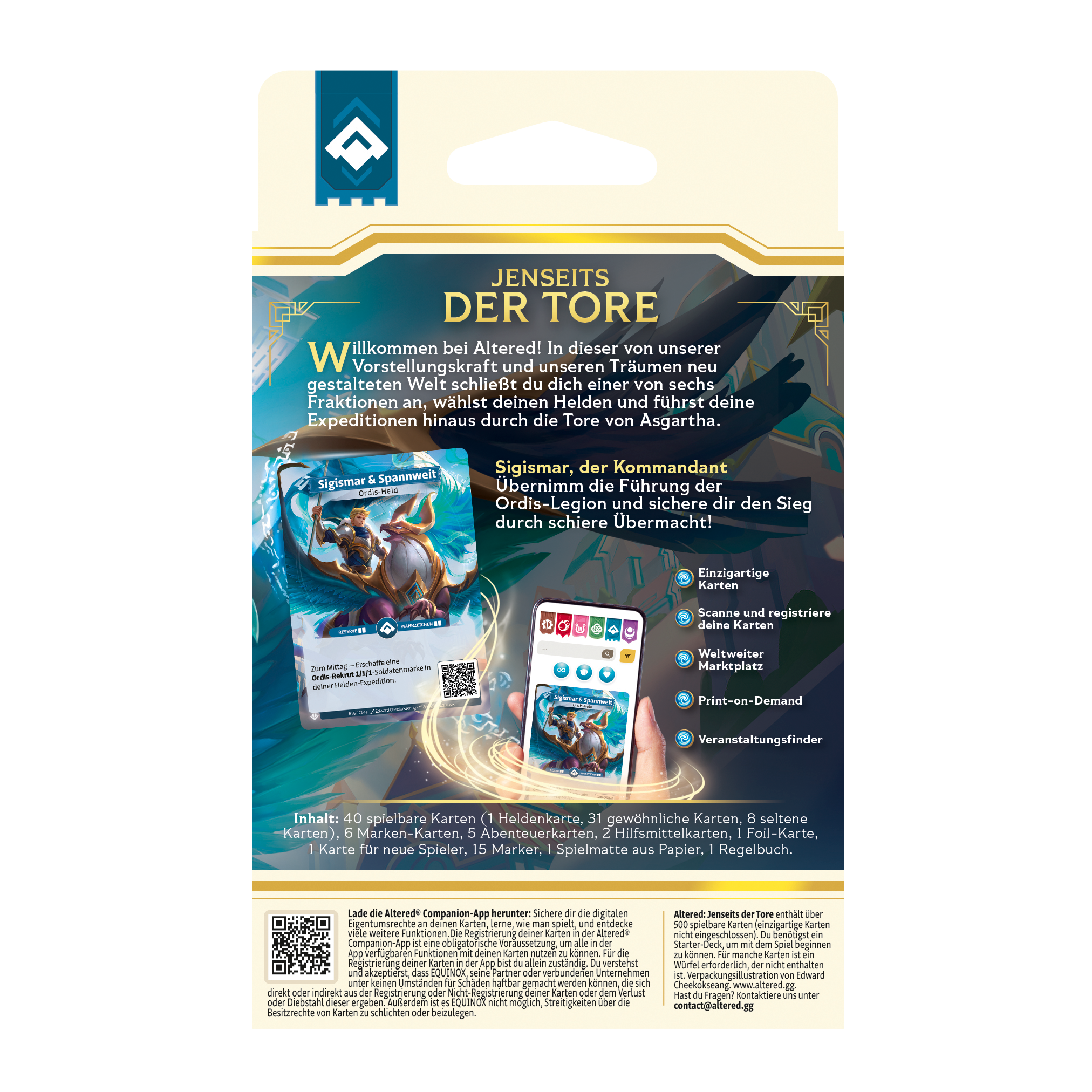 Altered TCG dt.: Jenseits der Tore Starter Deck "Ordis" (Blau) Altered TCG dt.: Jenseits der Tore Starter Deck "Ordis" (Blau)