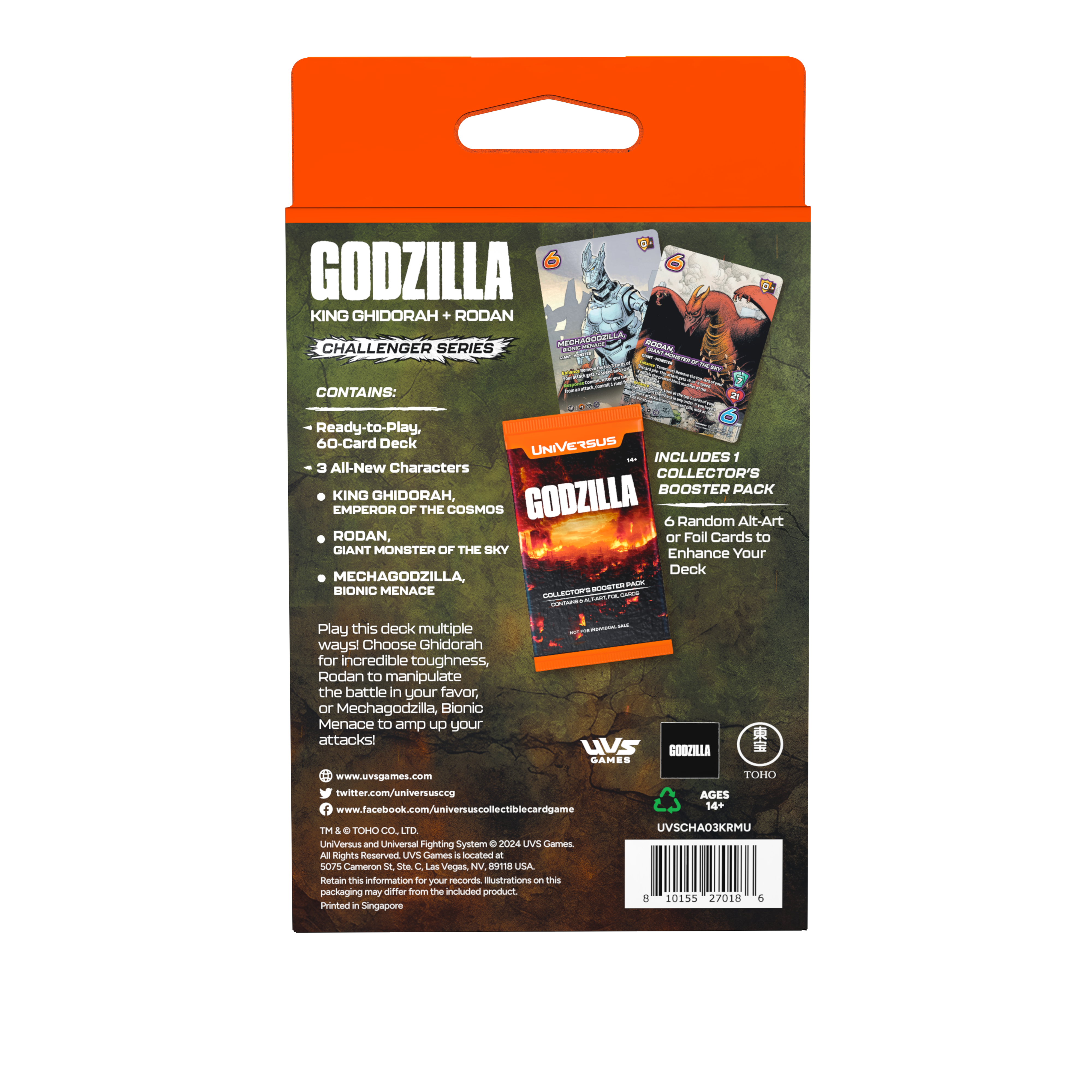 Universus CCG: Godzilla Challenger Series "King Ghidorah + Rodan" Universus CCG: Godzilla Challenger Series "King Ghidorah + Rodan"
