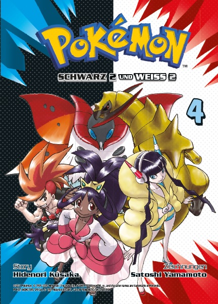 Pokémon Schwarz 2 und Weiss 2 Bd.1-4 Manga Pack
