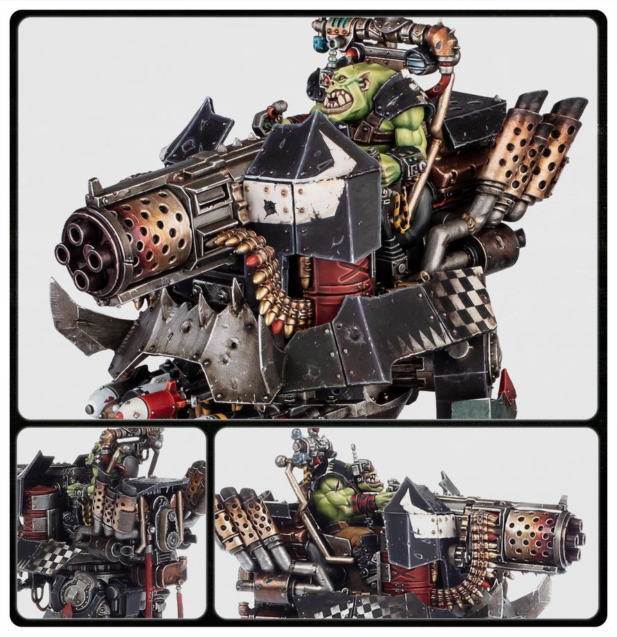 Orc, Warboss, Kampfpanzer, Schrotflinte, Rüstungsstahl