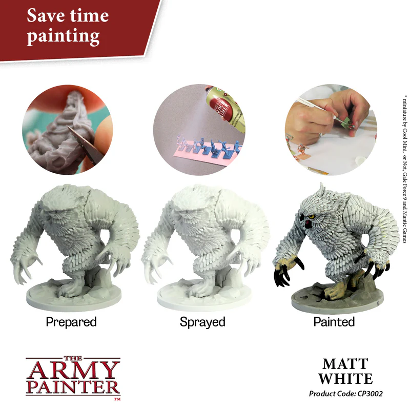 Army Painter: Base Primer - Matt White Army Painter: Base Primer - Matt White