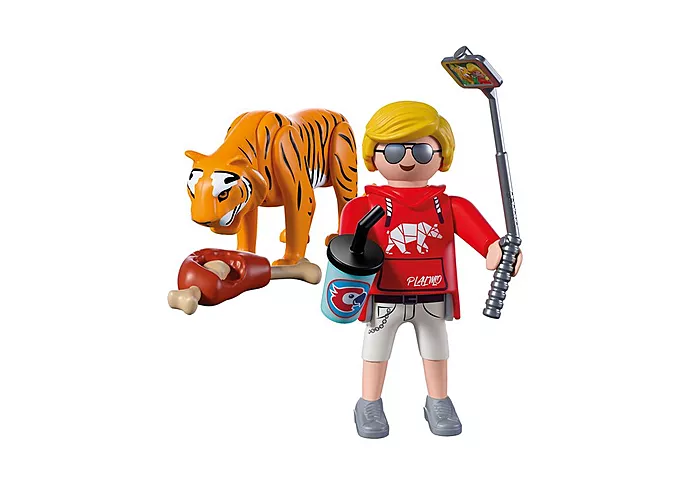 Playmobil: Animals & Friends - Zoo Tiger & Besucher Playmobil: Animals & Friends - Zoo Tiger & Besucher