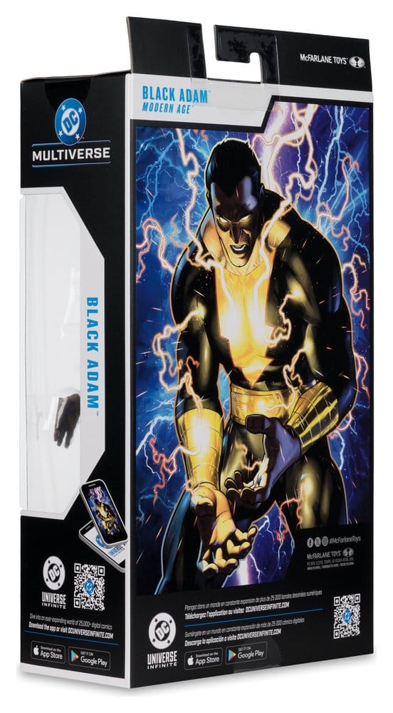 DC Multiverse AF: Black Adam (Modern Age) 18cm Action-Figur, Black Adam, DC Multiverse, Figurender Karton, Blitz Licht