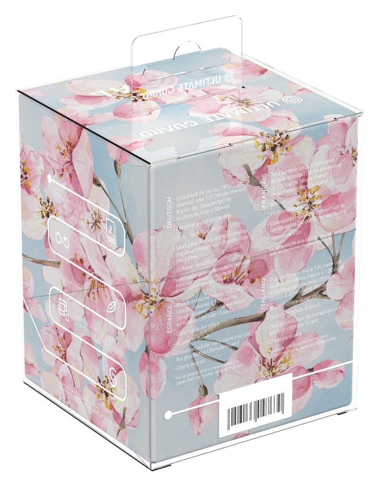 Blumenmuster, Kartonverpackung, Druckversion, Geöffnetes Fach, Kartonbox