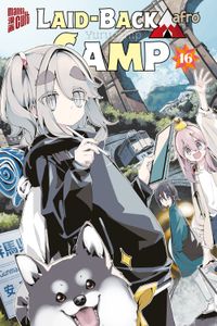 Laid-Back Camp Bd.16 Manga, Cover, Anime, Grauhaariger, Hund