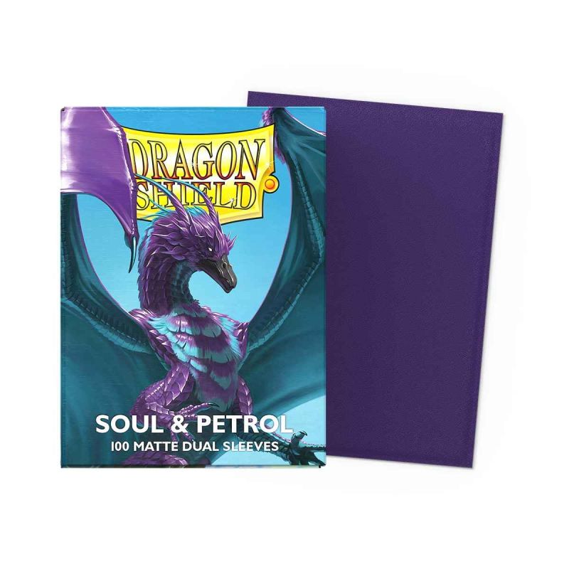 Dragon Shield - Matte Dual Soul & Petrol Schulbrett, Dragon Shield, Motivdrache, Kunstkartenhülle, Soul & Petrol