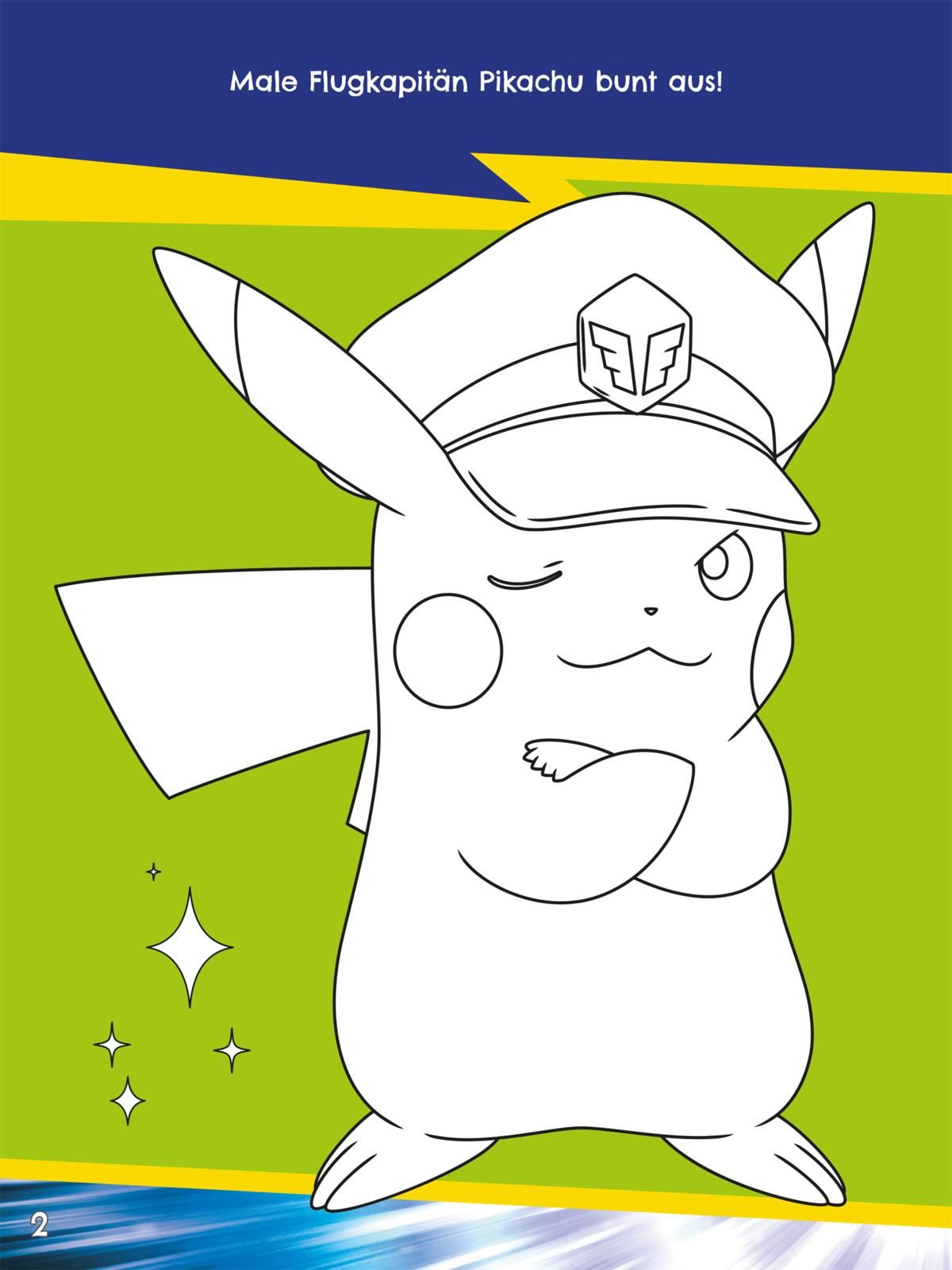 Pikachu, Kapitän, Mütze, Uniform, Umriss