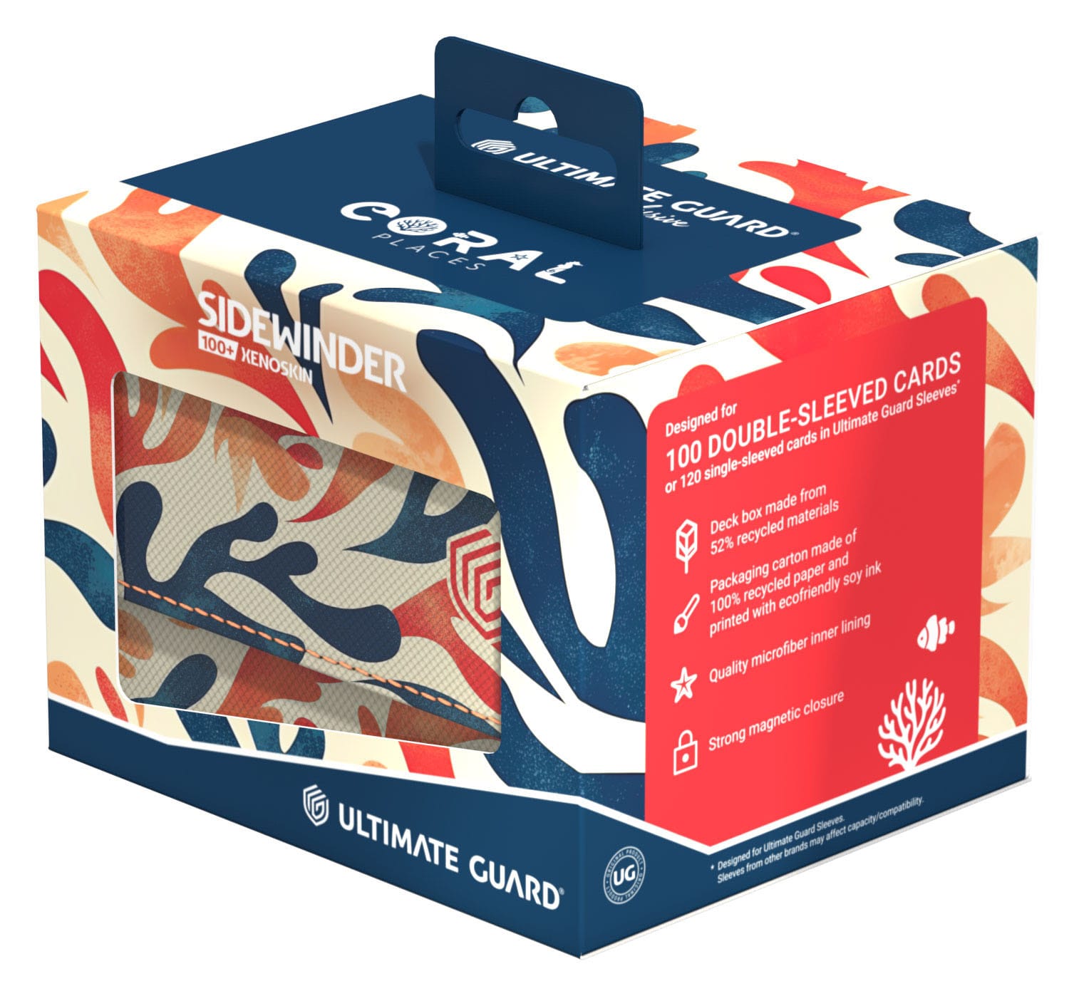 Ultimate Guard: Deckbox SideWinder 100+ Xenoskin Coral Places - Mellow Sea Ultimate Guard: Deckbox SideWinder 100+ Xenoskin Coral Places - Mellow Sea