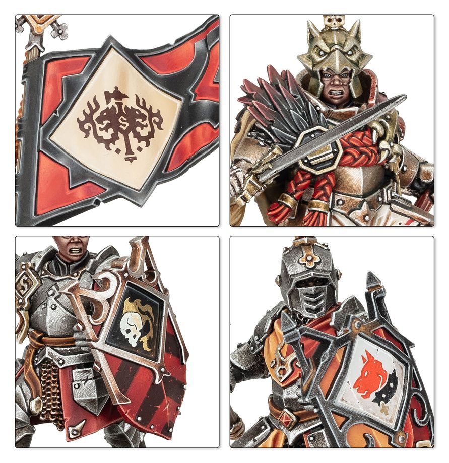 fantasy miniaturen, Mittelalter-Ritter, Rüstung, Schild, Waffe