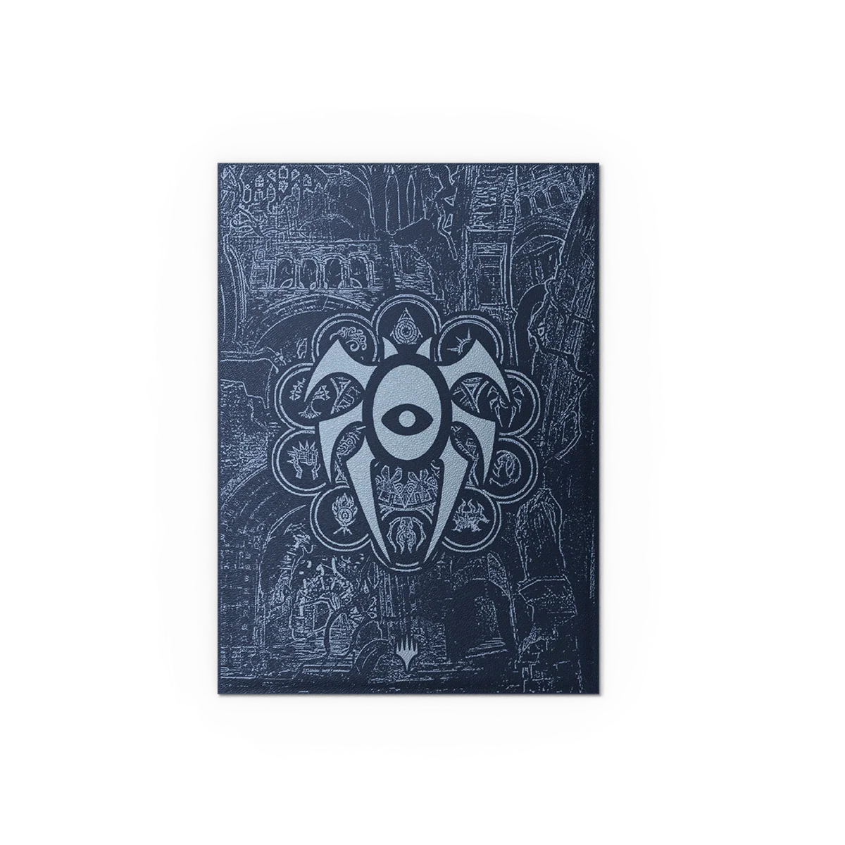 card, blau, muster, medaillon, kunst