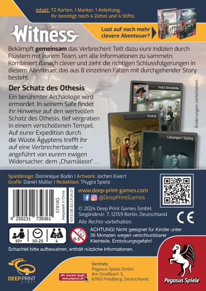 Witness: Der Schatz des Othesis