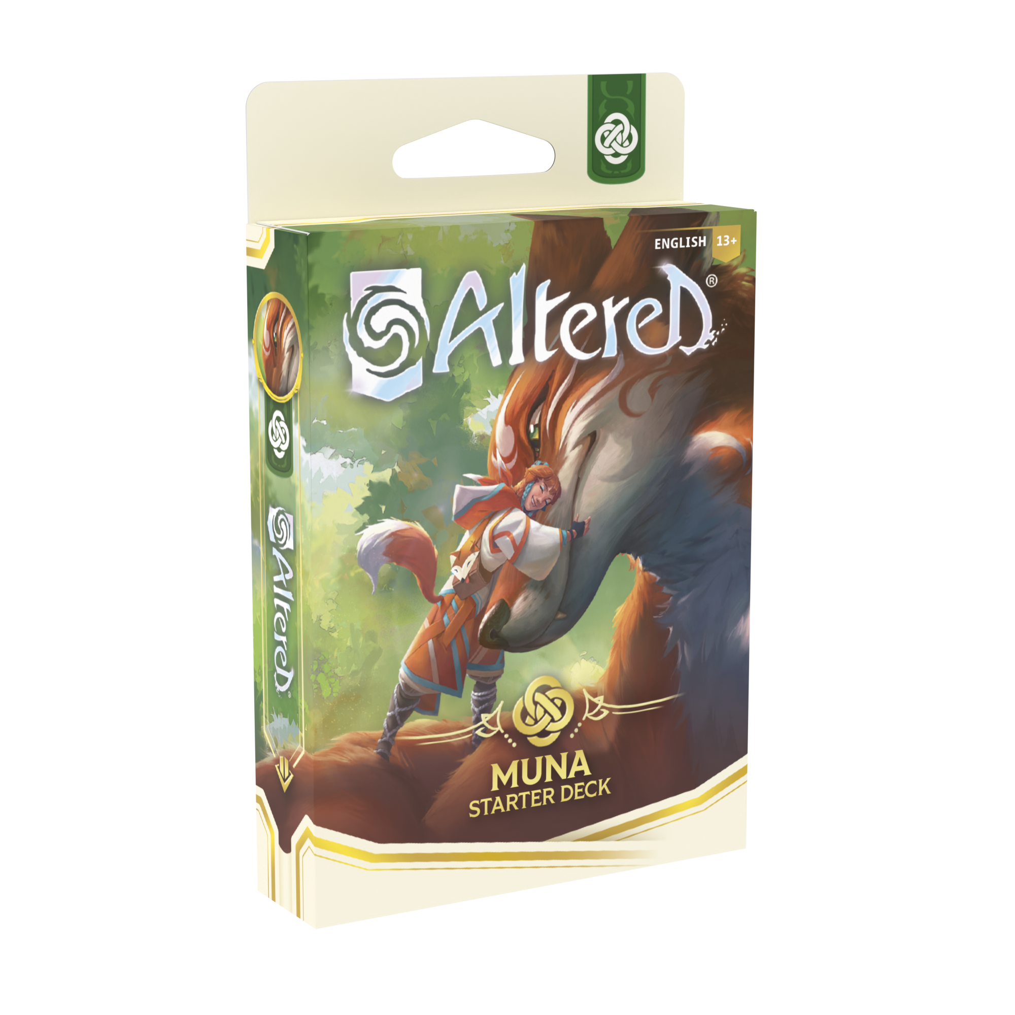Altered TCG: Beyond the Gates Starter Deck "Muna" (Green) Altered TCG: Beyond the Gates Starter Deck "Muna" (Green)