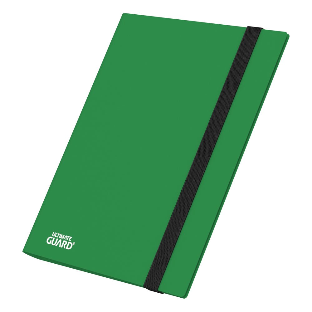 Ultimate Guard: Kartenmappe Flexfolio 9-Pkt grün Notizbuch, Grün, Gummiband, A4, Hardcover