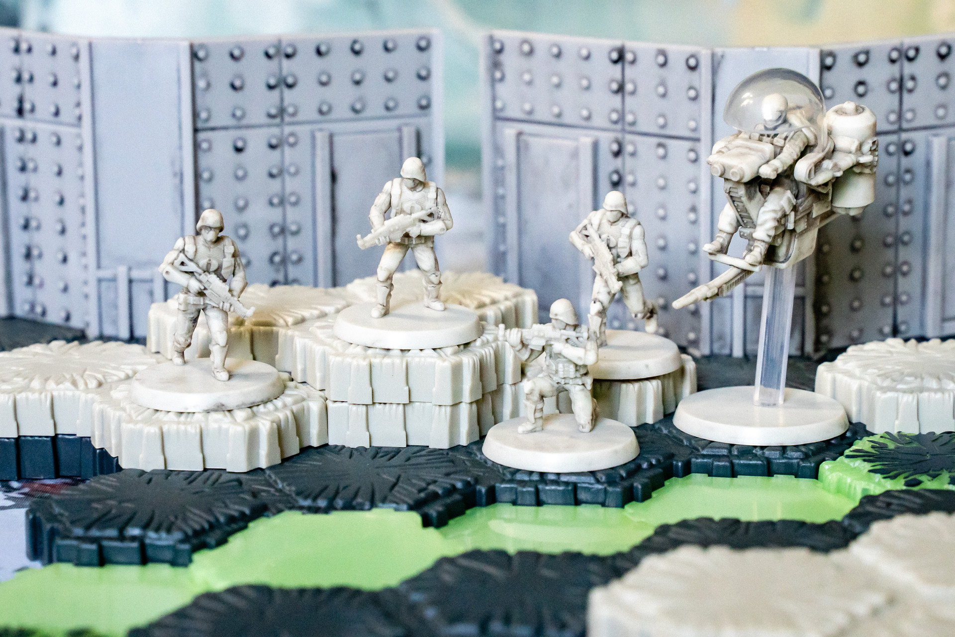 G.I. JOE Heroscape: COBRA Troopers and COBRA Flight Pod Army Expansion miniature, figures, terrain, science-fiction, tabletop