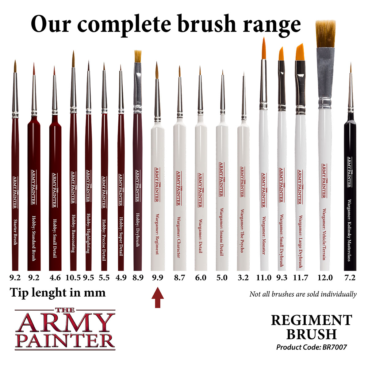 Army Painter: Pinsel - Wargamer Regiment Brush Army Painter: Pinsel - Wargamer Regiment Brush