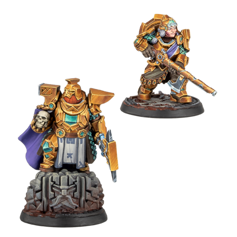 Miniatur, Figur, Zwerg, Gold, Rüstung