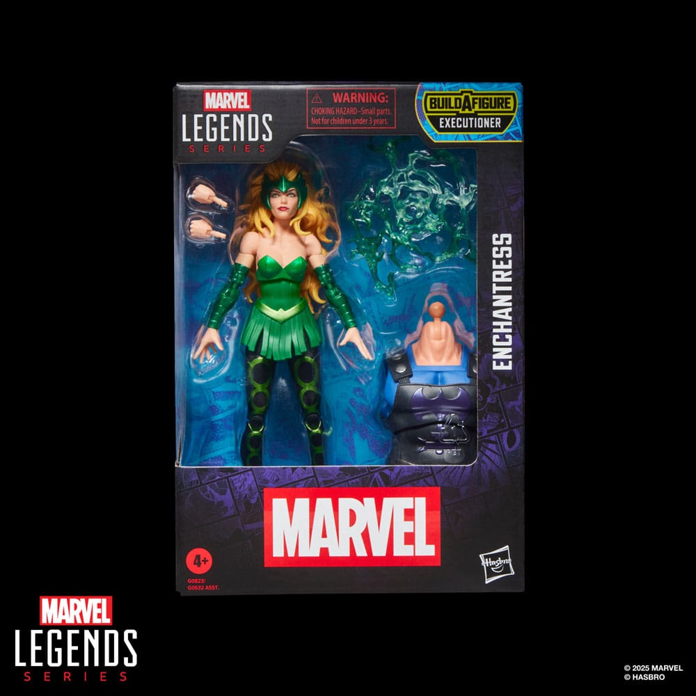 Marvel Legends AF: Enchantress (BaF: Executioner) 15cm Buch, Veröffentlichung, Comics, Person