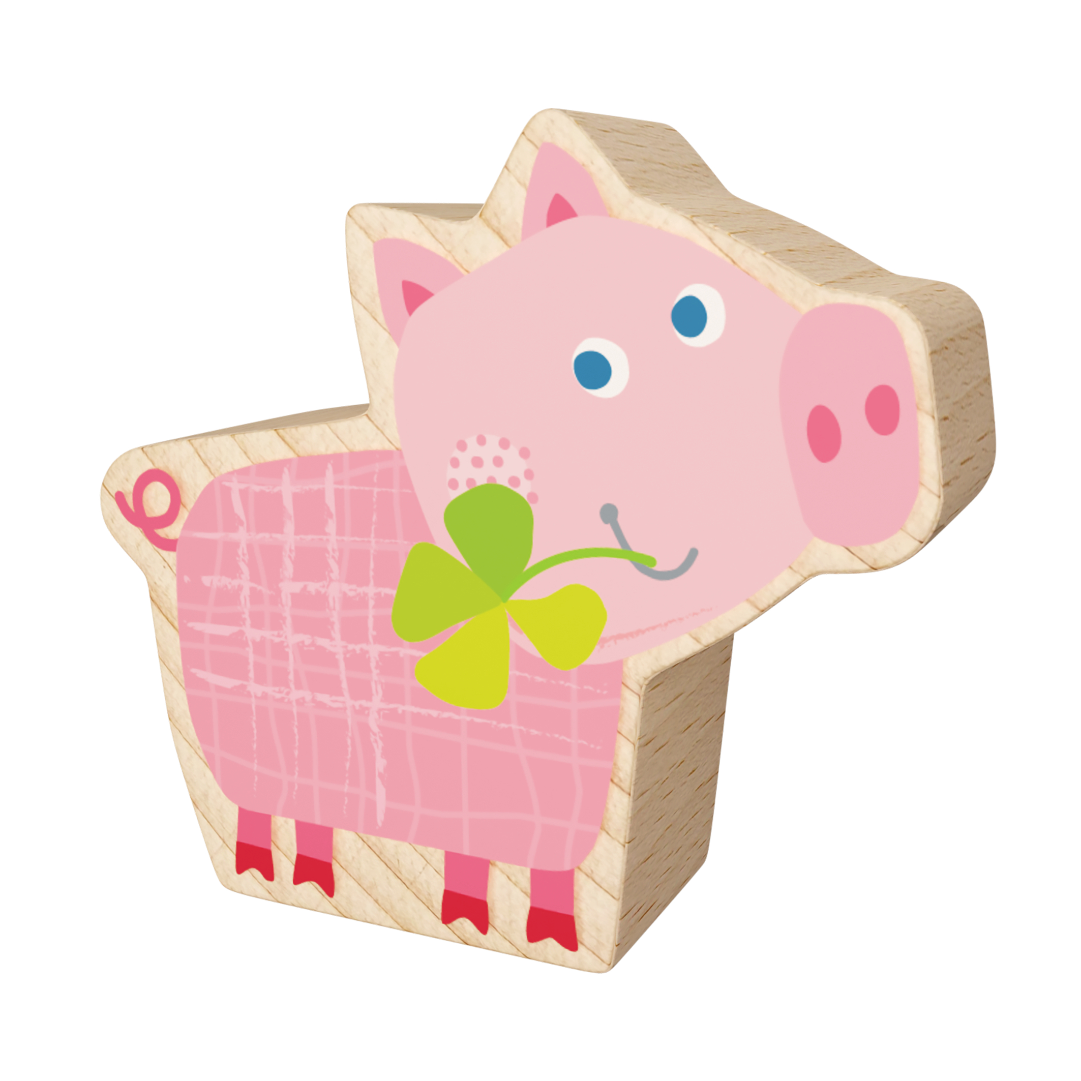 holzspielzeug, baby-prinzip, pig-kind, pink-figür, stern-zuordnung